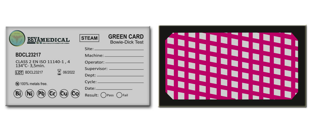 Bowie dick green card